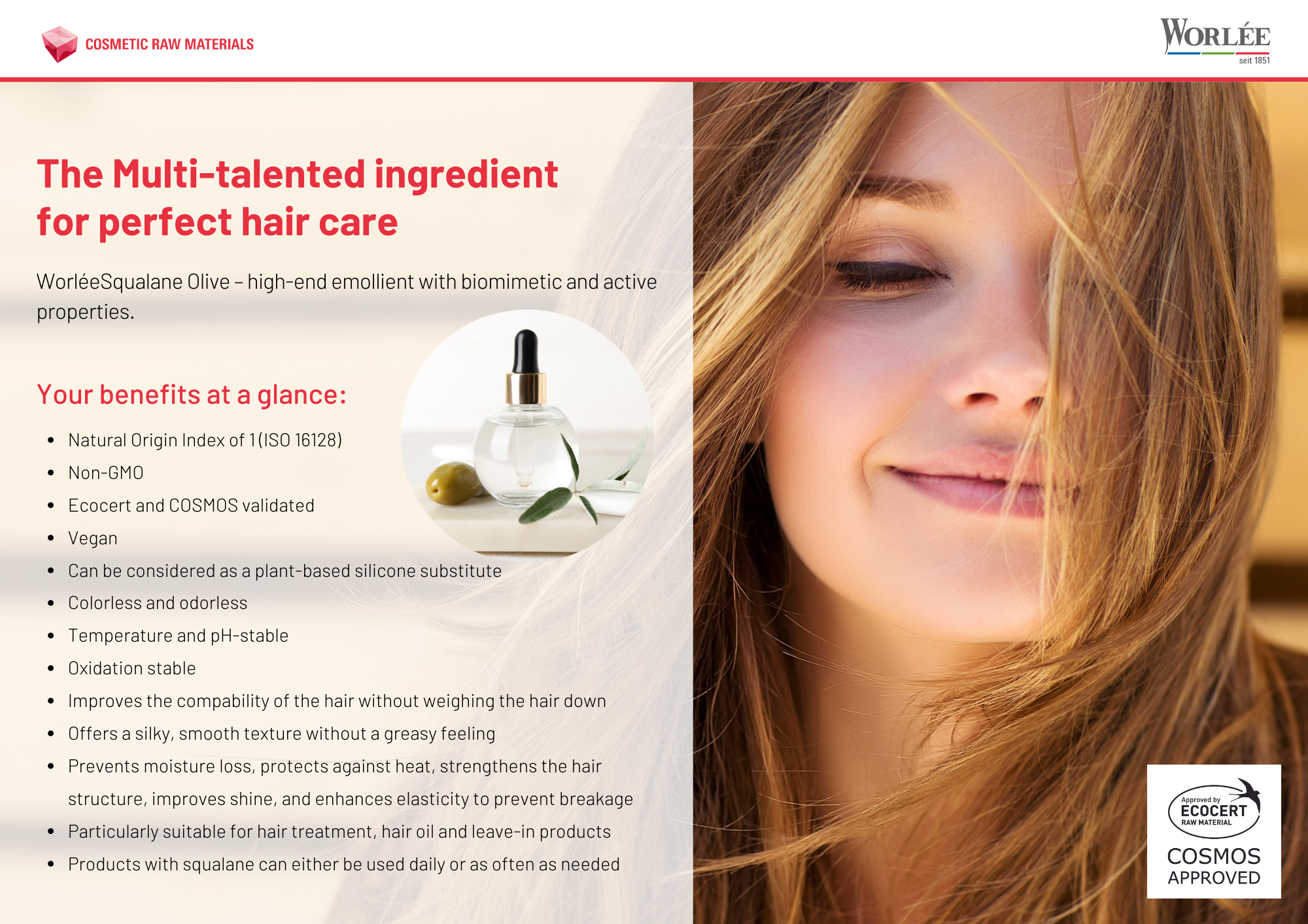 Flyer Hair Care mit WorléeSqualane (Englisch)
